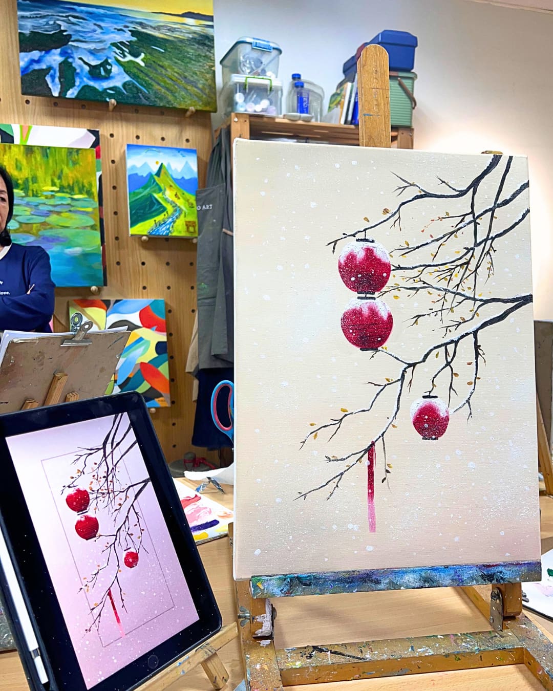 中國風油畫作品