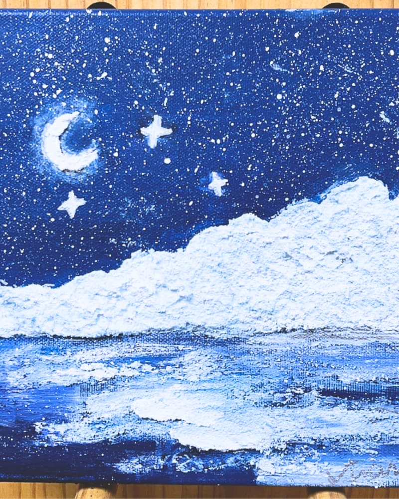 壓克力肌理畫 主題示意圖