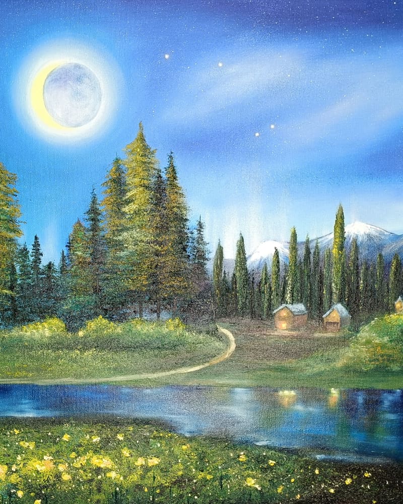 自然風景-夜景 主題示意圖